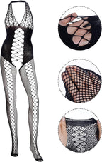 Fishnet Bodystocking for Women Full Body Stockings Mesh Lingerie One Piece Body Suit