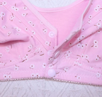 Comfortable Front Open Button Bra for Women - 3 Button Maternity Nursing Front Open Padded Non Wired Bra for Women
