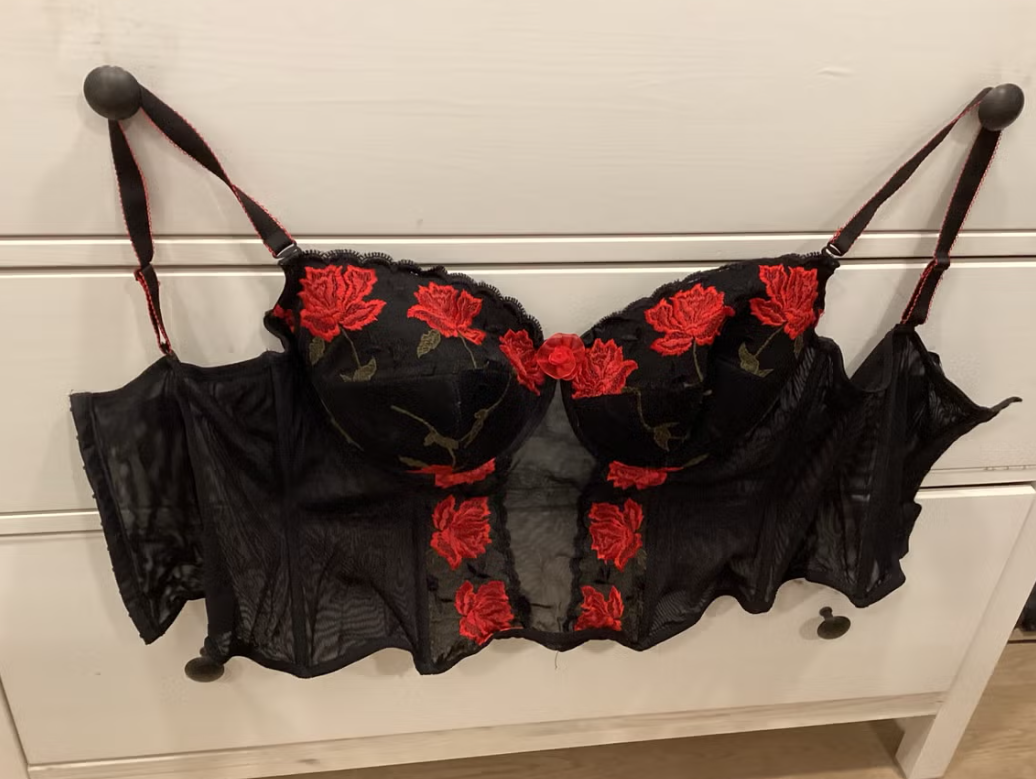 Floral Lace Corset Bustier Top  Sexy Push-Up Lingerie & Shapewear