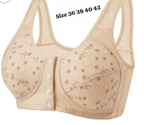 Comfortable Front Open Button Bra for Women - 3 Button Maternity Nursing Front Open Padded Non Wired Bra for Women