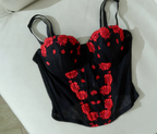 Floral Lace Corset Bustier Top  Sexy Push-Up Lingerie & Shapewear