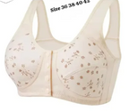 Comfortable Front Open Button Bra for Women - 3 Button Maternity Nursing Front Open Padded Non Wired Bra for Women
