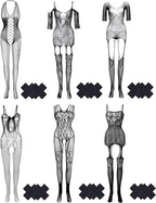 Fishnet Bodystocking for Women Full Body Stockings Mesh Lingerie One Piece Body Suit