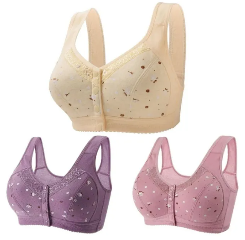Front Open Button Bra – Easy Wear Comfortable Bra for Women